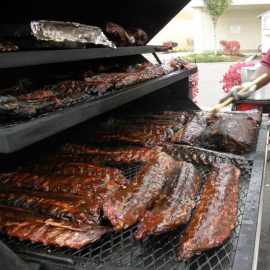 Making your event an experience,, bring your pitmaster onsite for your event.