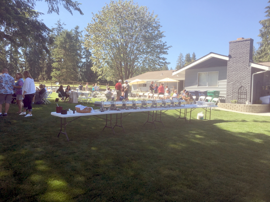 Bothell BBQ catering setup - NW BBQ Catering
